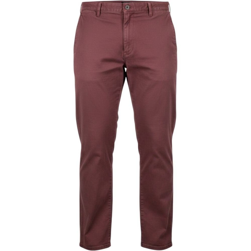 Lands End Chinos Mens 46 Burgundy Good Traditional Fit Cotton Twill 440310